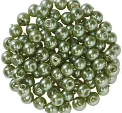 Glaswachsperlen, Ø 4 mm, 100 Stück