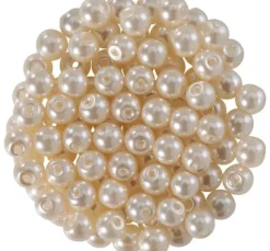 Glaswachsperlen, Ø 4 mm, 100 Stück