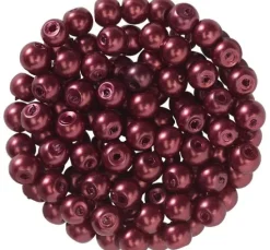 Glaswachsperlen, Ø 4 mm, 100 Stück