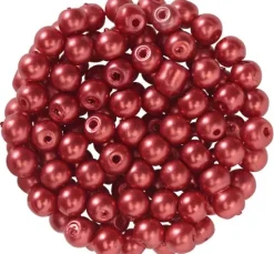 Glaswachsperlen, Ø 4 mm, 100 Stück