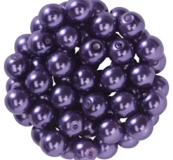 Glaswachsperlen, Ø 6 mm, 55 Stück