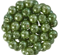 Glaswachsperlen, Ø 6 mm, 55 Stück