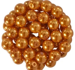 Glaswachsperlen, Ø 6 mm, 55 Stück