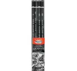 Graphit Bleistifte, 4er-Set