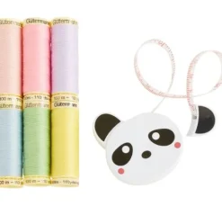 Gütermann Sewing Friends Collection Set mit Rollmaßband Panda