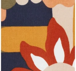 Halbpanama-Stoff "Naive Blumen"