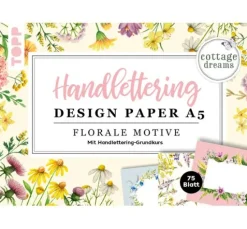 Handlettering Design Paper Block Cottage Dreams A5