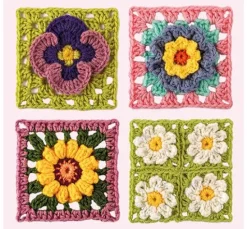 Häkel-Karten Granny Square 
