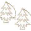 Holz-Anhänger Tannenbaum "Hollow"