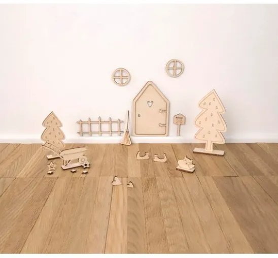 Holz-Bastelset "Wichteltür Tomte"