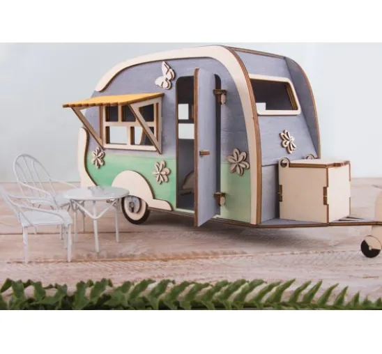 Holzbausatz "Wohnwagen"