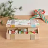 Holz-Kiste / Aufbewahrungsbox mit 6-facher Einteilung
