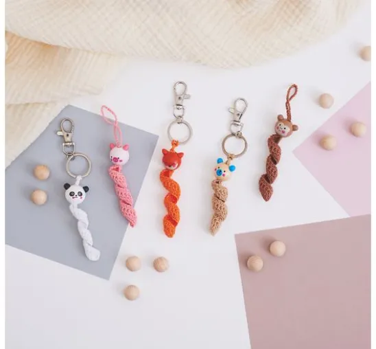 Holzkugeln mit Gesicht "Cute Animals"