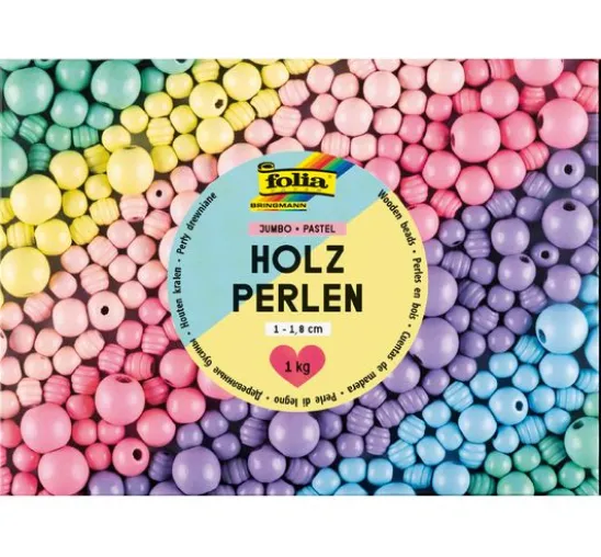 Holzperlen Jumbo Pack "Pastell"