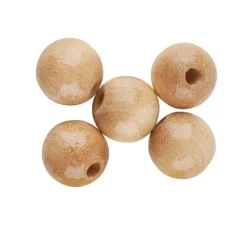 Holzperlen, Ø 10 mm, ca. 50 Stück