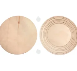 Holzplatten/-ringe Set