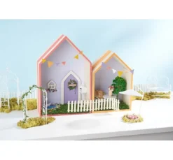 Holzregal "Haus", 2er-Set