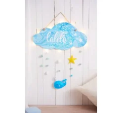 Holz-Schild "Wolke"