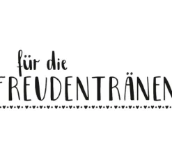 Holzstempel "Freudentränen"