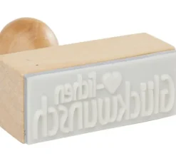 Holzstempel "Herzlichen Glückwunsch"