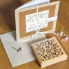 Holzstempel "Wir heiraten"