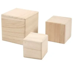 Holzwürfel, 3er-Set