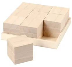 Holzwürfel, 9 Stück
