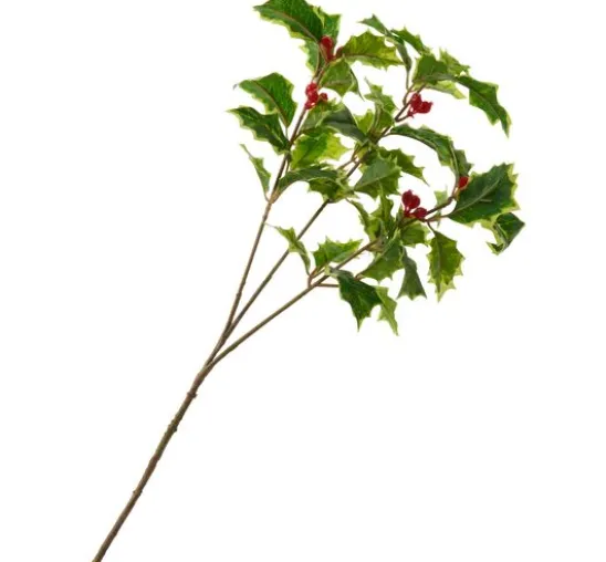 Ilex Zweig mit Beeren, 40 cm