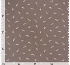 Jersey-Stoff "Federn Taupe"