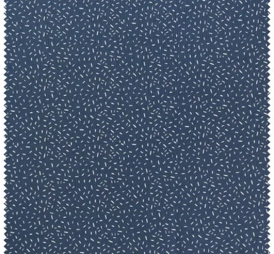 Jersey-Stoff "Konfetti-Streifen Jeans-Blau"