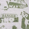 Jersey-Stoff Melange "Danger"
