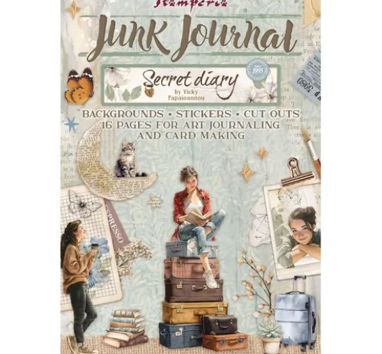 Junk Journal Book "Secret Diary"