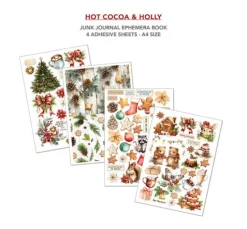 Junk Journal & Ephemera Book "Hot Cocoa & Holly"