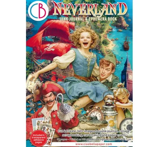 Junk Journal & Ephemera Book "Neverland"