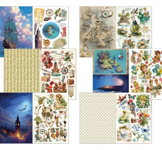 Junk Journal & Ephemera Book "Neverland"