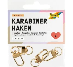 Karabinerhaken, 4 Stück
