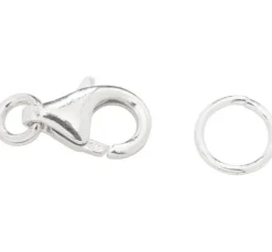 Karabinverschluss, 925er Sterling-Silber