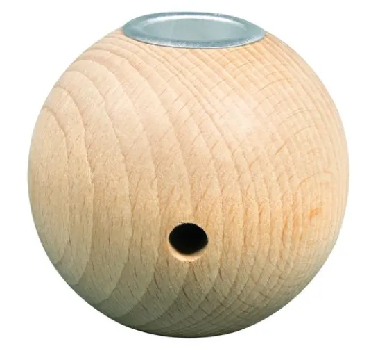 Kerzenhalter "Holzkugel"