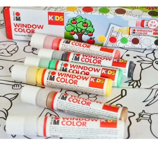 KiDS Window Color "Bauernhof", 6 x 25 ml
