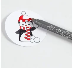 Komplett-Set "Weihnachtskugeln mit Schnee"