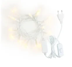 Konstsmide LED Mini Lichterkette mit Schalter, 20 warmweiße Dioden