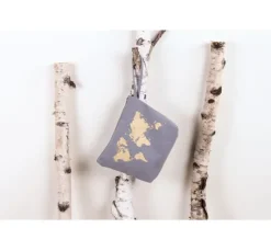 Kosmetiktasche mit Reißverschluss, 22 x 17 cm, Grau