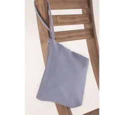 Kosmetiktasche mit Reißverschluss, 22 x 17 cm, Grau