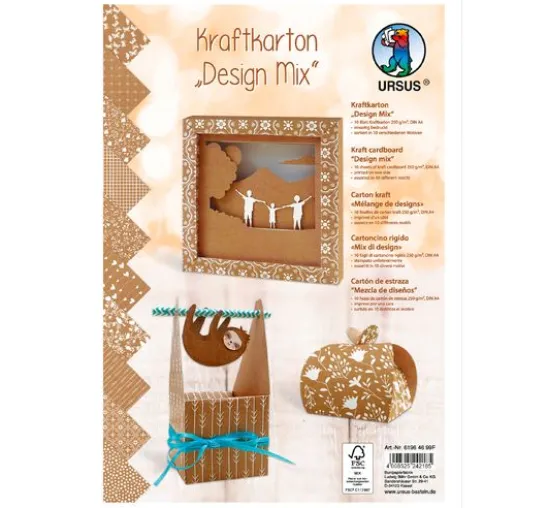 Kraftkarton "Design Mix"