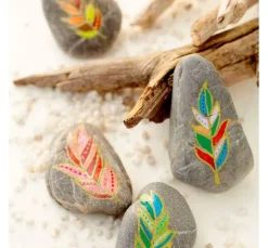 Kreativ-Set "Steine bemalen im Boho-Look"