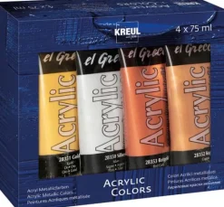 KREUL el Greco Acrylic "Metallic Colors", 4er-Set