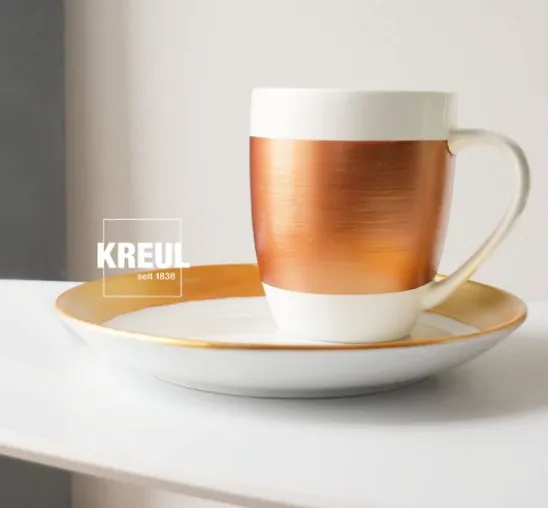 KREUL Glass & Porcelain "Classic - Metallic", 6er-Set