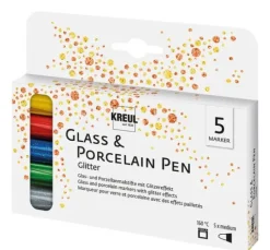 KREUL "Glass & Procelain Pen - Glitter" medium