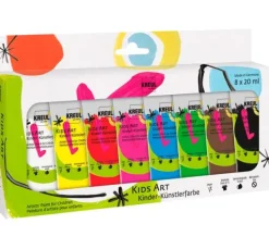KREUL Kids Art Kinder-Künstlerfarbe, 8 x 20 ml