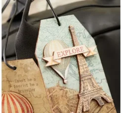 Lasercut-Motive"Around the World"